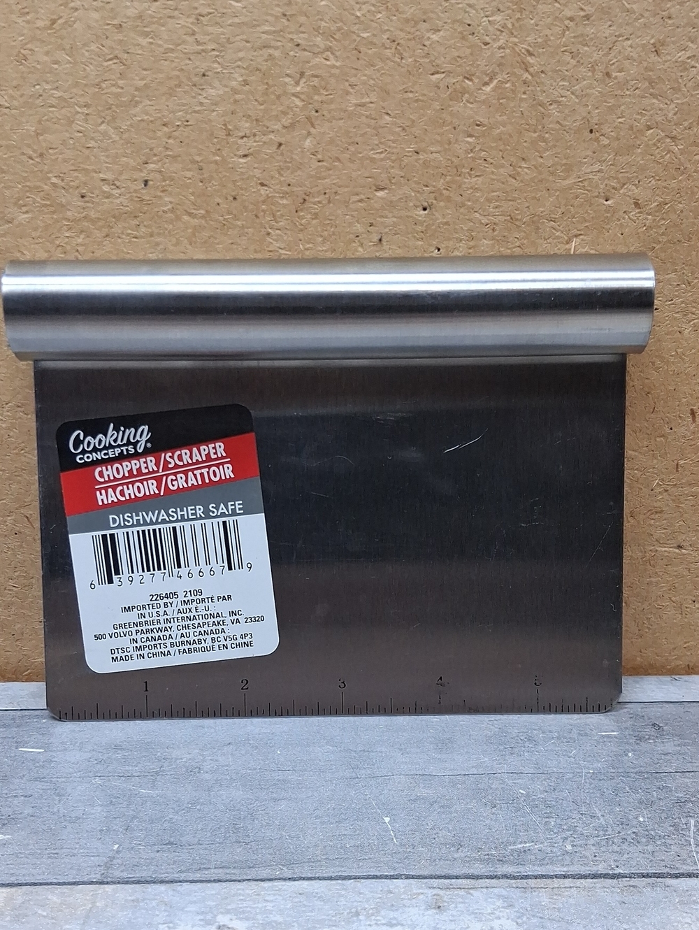 Cooking Concepts Stainless Steel Chopper/Scraper NWT
